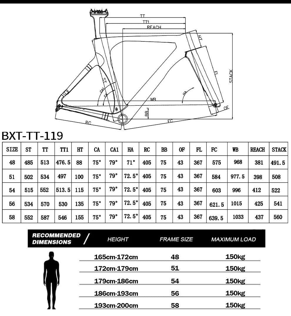 BXT Neo Time Trial (TT) Carbon Fiber Frameset - ZACycle (PTY) LTD