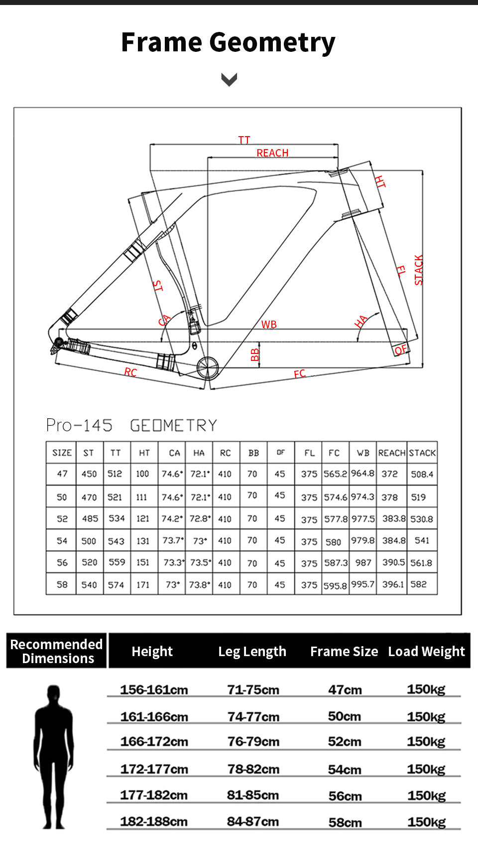 BXT Nova Carbon Fiber Road Frameset - ZACycle (PTY) LTD