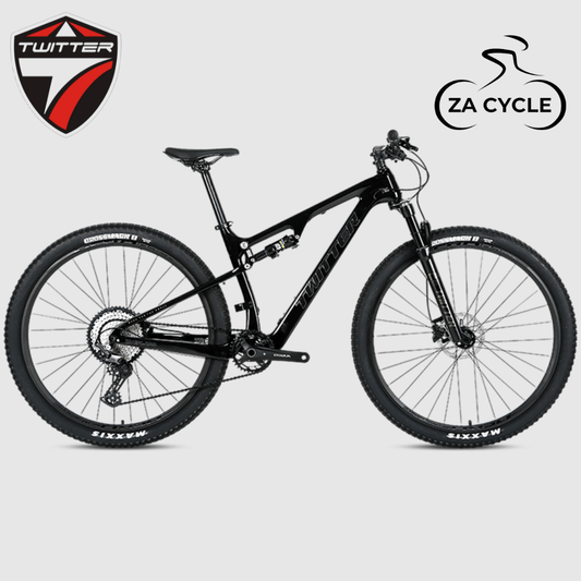 Twitter Overlord Carbon Fiber Full - suspension Mountain Bike - ZACycle (PTY) LTD