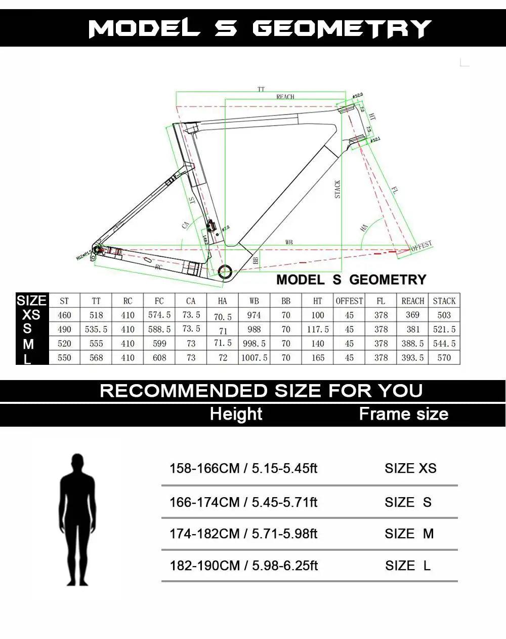 Hygge Model S 2024 Carbon Fiber Disc Brake Frameset