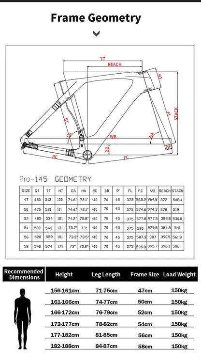 BXT Nova Carbon Fiber Road Frameset - ZACycle (PTY) LTD
