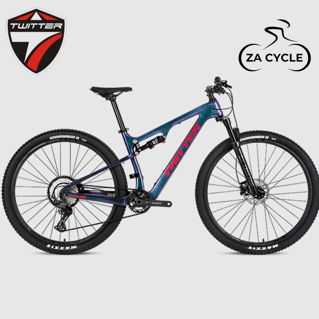 Twitter Overlord Carbon Fiber Full - suspension Mountain Bike - ZACycle (PTY) LTD